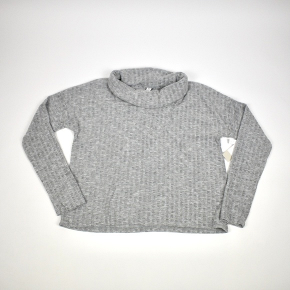 BP Ribbed Grey Slouchy Turtleneck Sweater - Picture 2 of 9